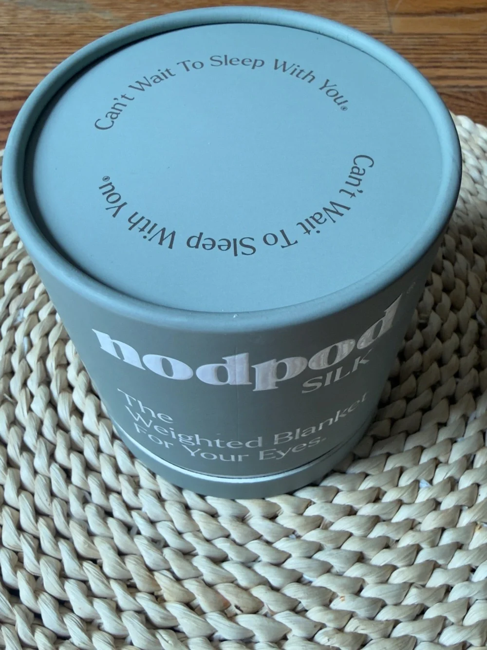 Nodpod Silk Weighted Eye Mask in Sage Green